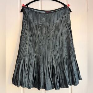 Simon Chang Charcoal A-Line Skirt